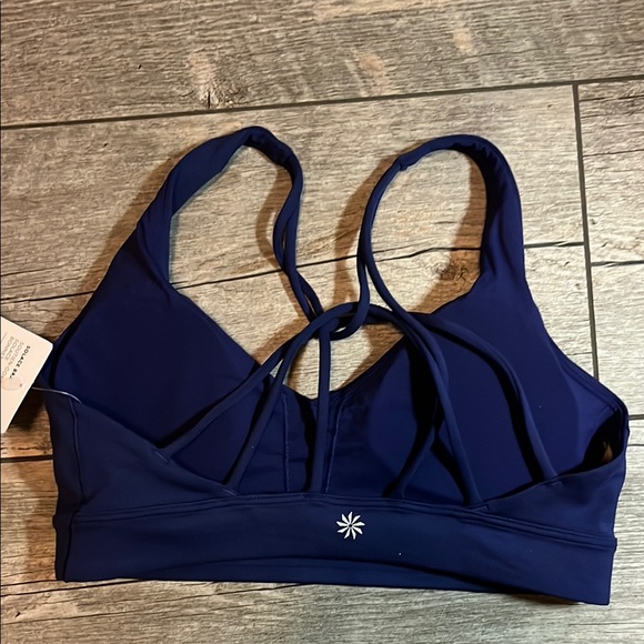 NWT Athleta Solace Sports Bra Navy - Picture 2 of 3